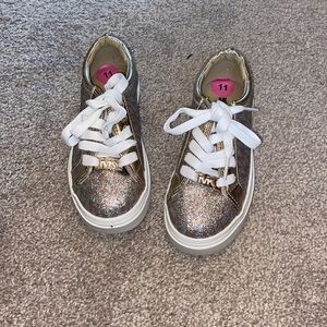 Golden sparkle MK girl sneakers